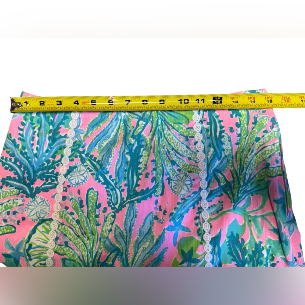 Like new! Lilly Pulitzer Skirt Womens 4 Mandevilla Baby Patty Skort Tropical - Picture 3 of 8